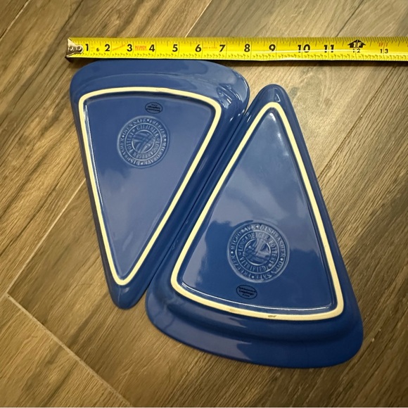 LONGABERGER - Woven Traditions Cornflower - pizza plates - set of 2 - Picture 7 of 8